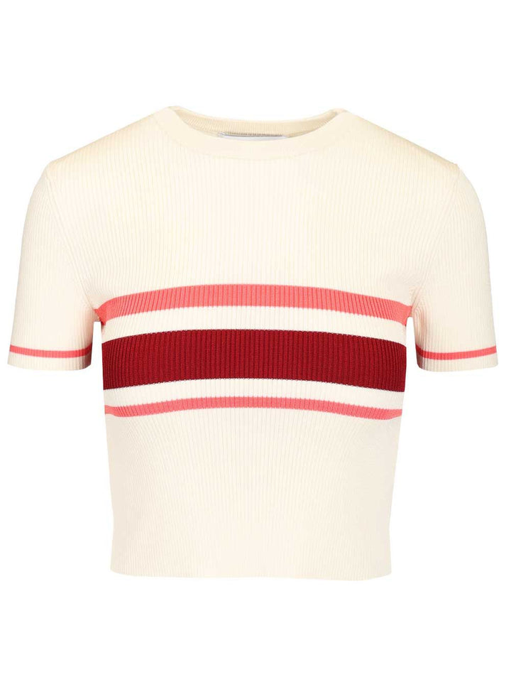 Self-Portrait Knit Top Knitwear - Bianco | 1df6e5d3e9267b0ce87fcd258281079c350b6b37
