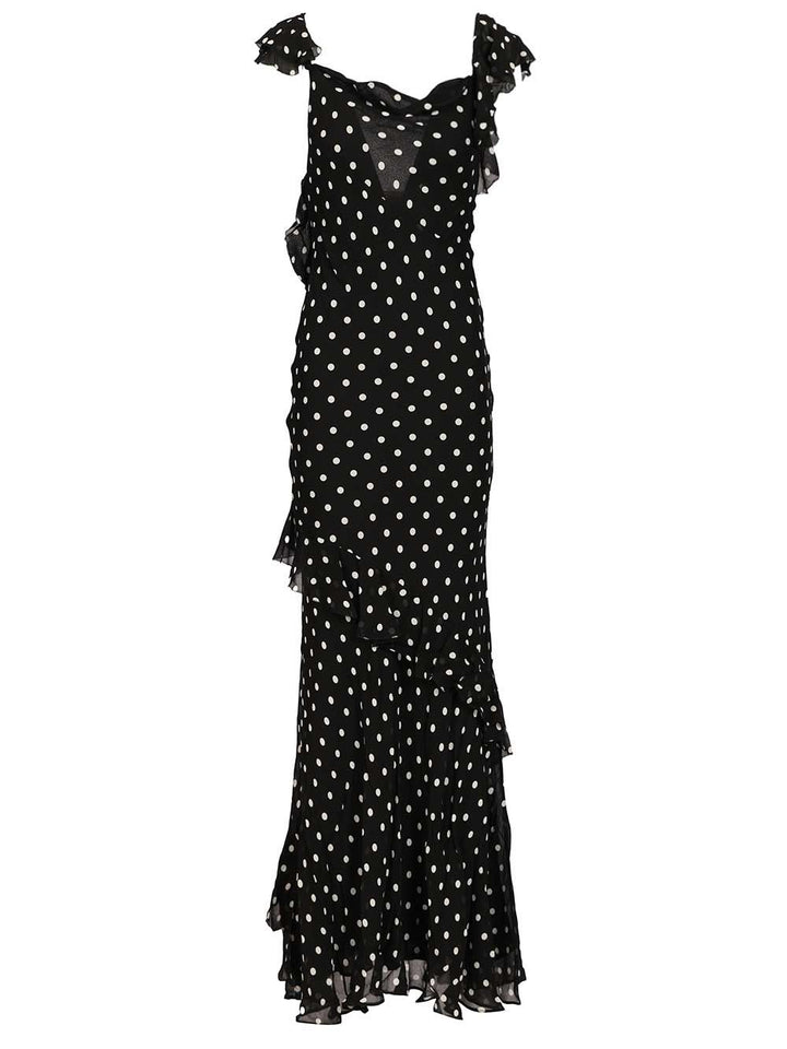 Self-Portrait Long Dress Abiti - Nero | 4434444b1d04796ec324d5a96ea785d381142836