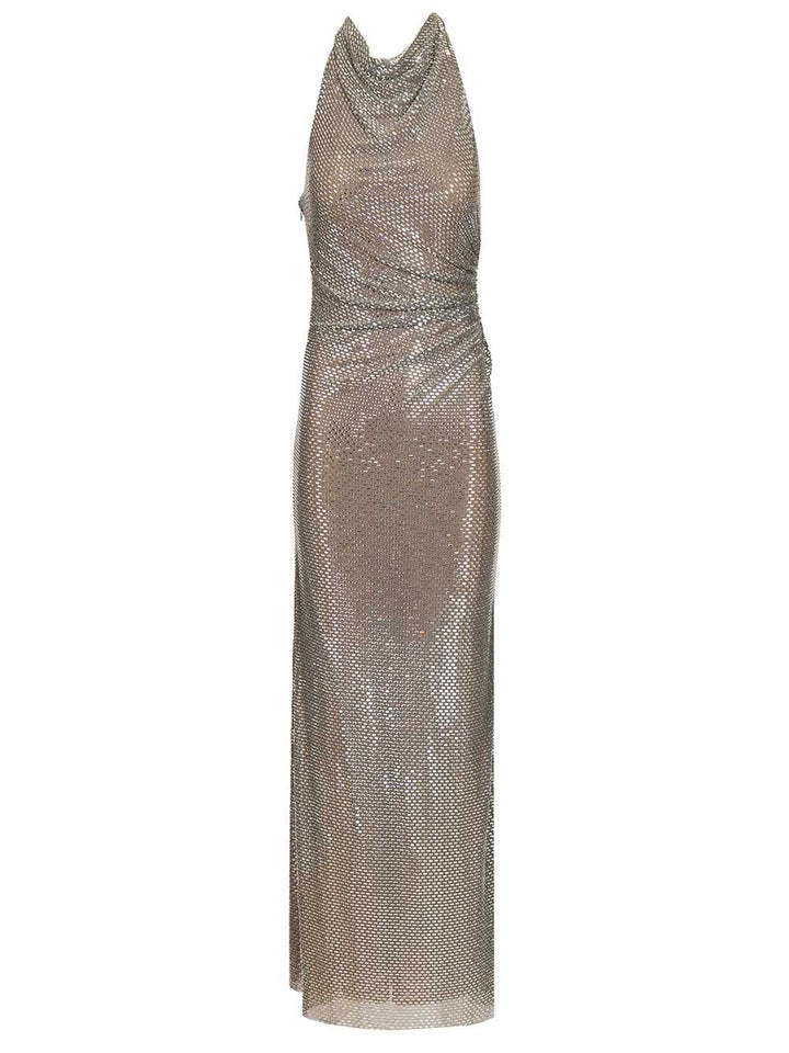 Self-Portrait Long Dress Abiti - Grey | 709c95333180d8a608446777b2a73317e768124f