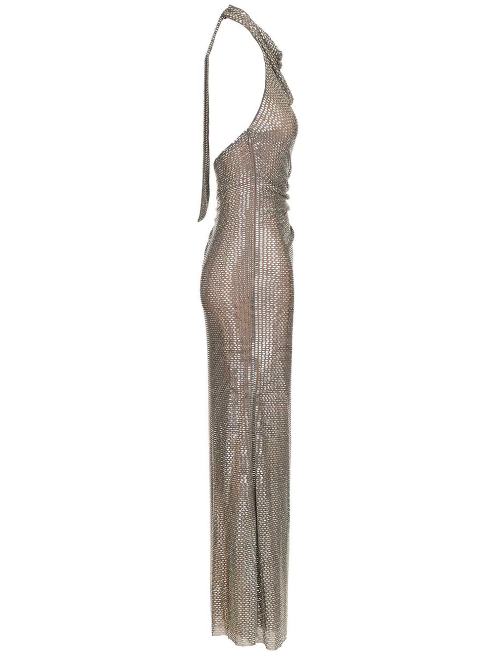 Self-Portrait Long Dress Abiti - Grey | 9e838b8cfaa961fed313e6683de9c7c72a172ab5