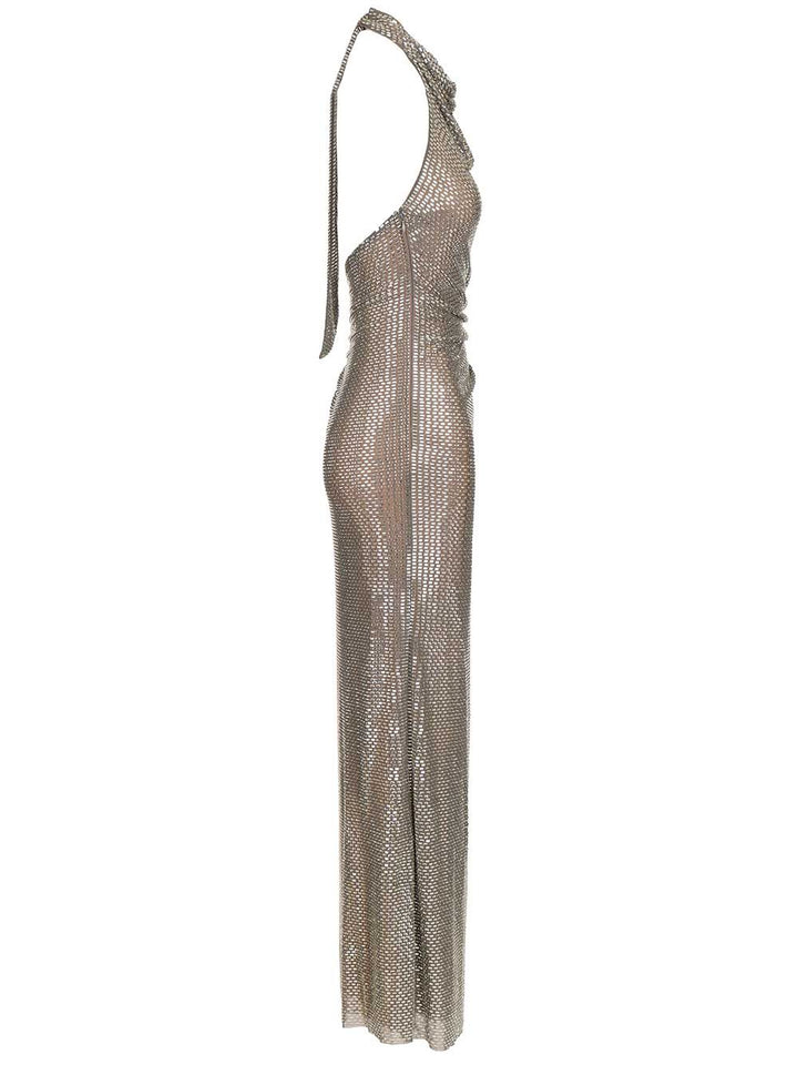 Self-Portrait Long Dress Abiti - Grey | 9e838b8cfaa961fed313e6683de9c7c72a172ab5