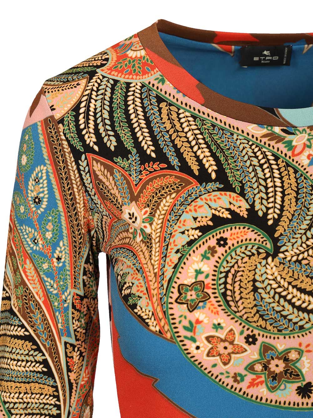 Etro Long-Sleeved Top With Paisley Print Top - Multicolor | 44ce34a2e15b39c4d5fcab54261a820d5c775a36