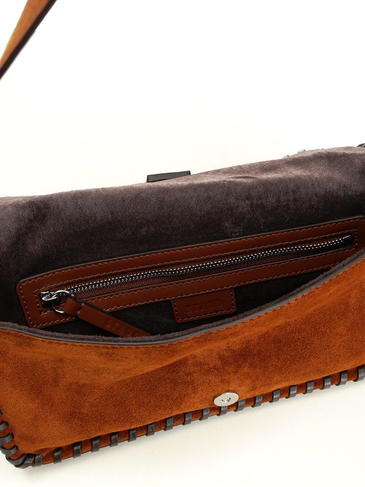 Staud Harlow Suede Bag Shoulder Bags - Marrone | 0e44b3b371c36e0d9c4b32c6e8c4ebc16cae43fd