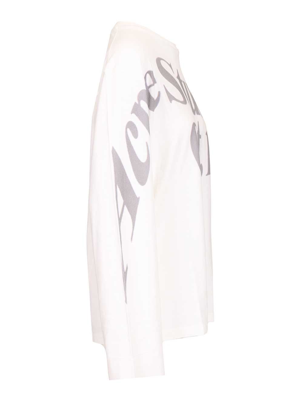 Acne Studios Logo T-Shirt - Bianco | fba79b778c40246709b8811688f872b19e2e5c73