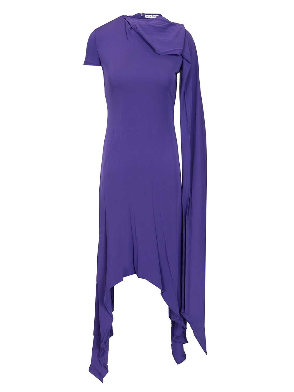 Acne Studios Layered Dress Abiti - Violet | 7841f2521f4ab56ceb0e1223c0699748d6143338