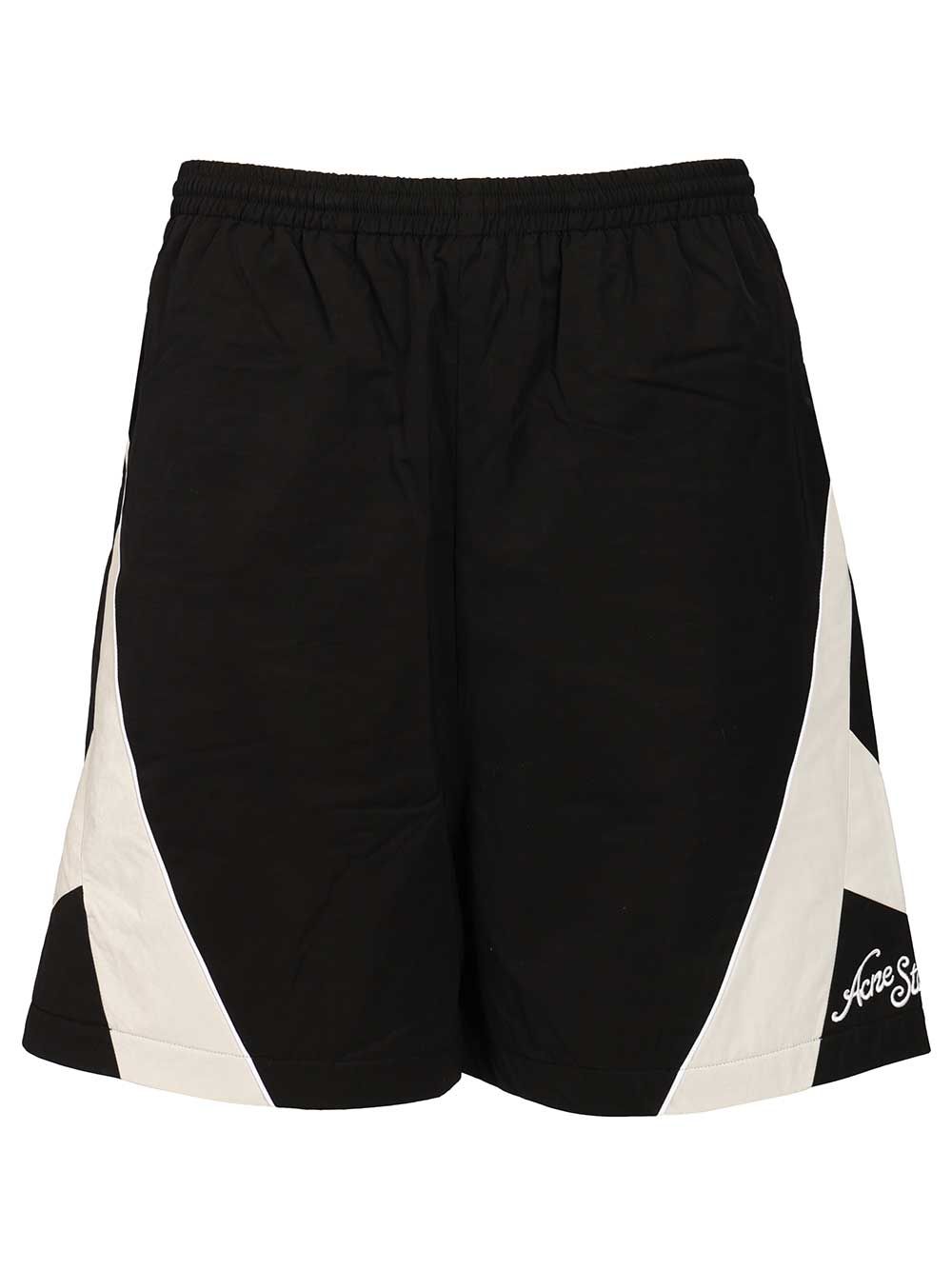 Acne Studios Casual Nylon Shorts Trousers - Nero | 242de66705885a3e6ec04bca5973c3c84fa87b9b