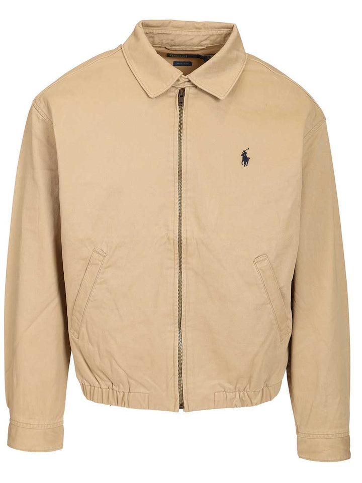 Polo Ralph Lauren Lined-Windbreaker Piece Dyed Cotton Twill Giacche - Beige | 5ec16e871b4e8f3ebe33f1bd44258d452a8a34a2