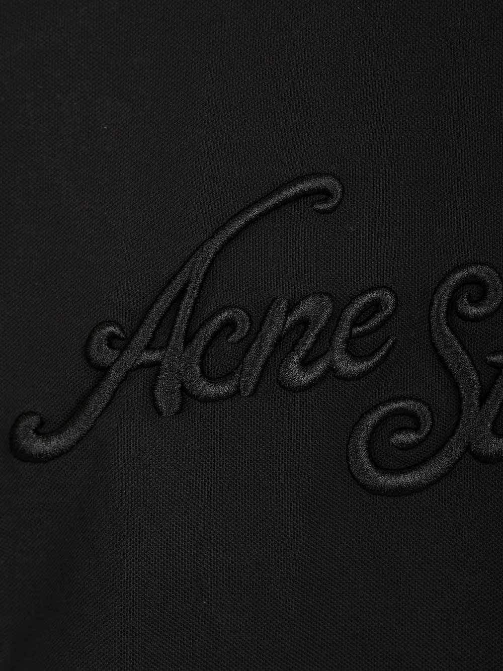 Acne Studios With Embroidered Logo T-Shirt - Nero | 8d5fc04bada83518fd8e7b3aeaa3844f245fe28f