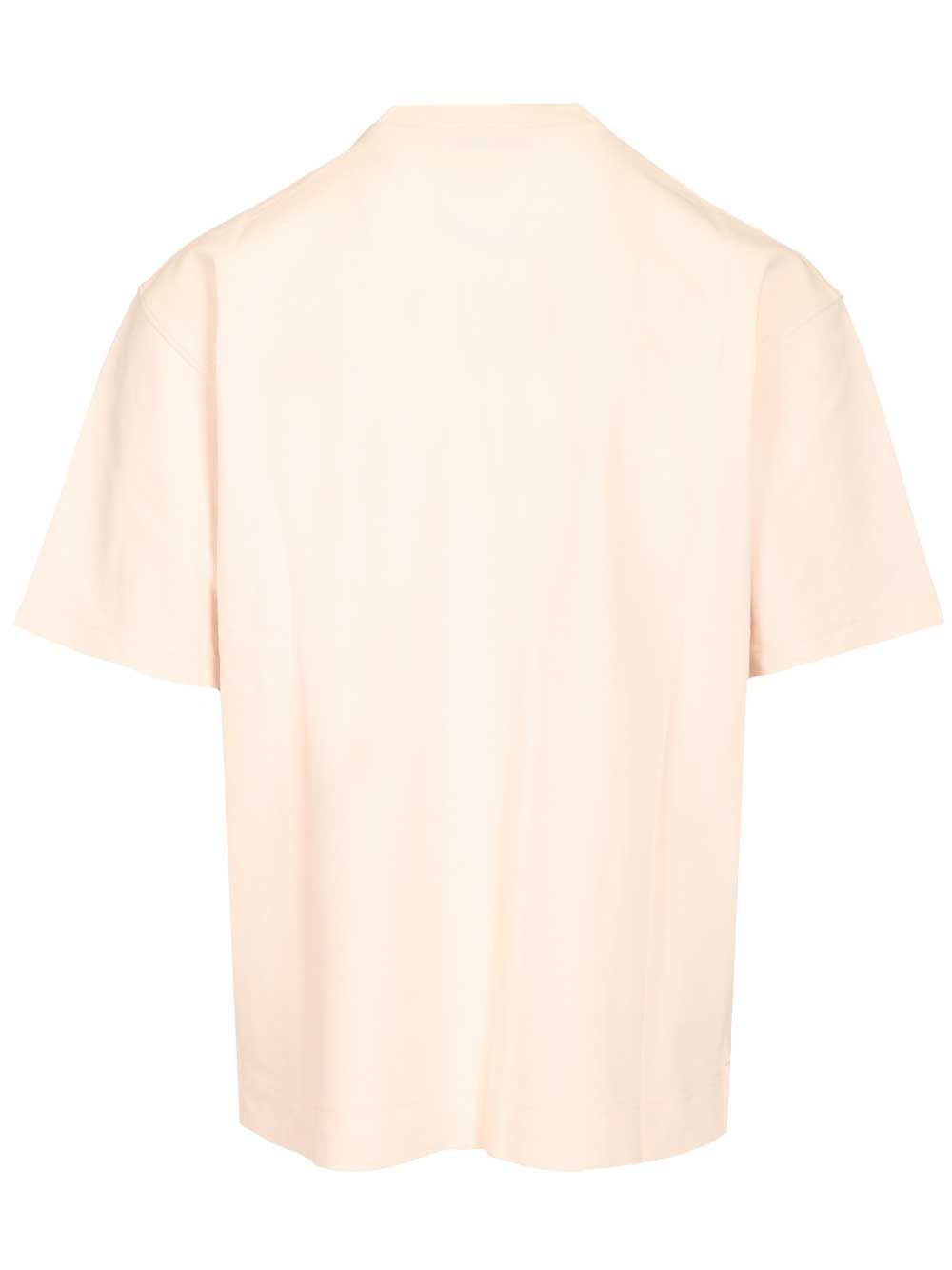 Acne Studios With Embroidered Logo T-Shirt - Rose | 8a0cd1c49111a8aad7dc868905ca08d5536b8f38
