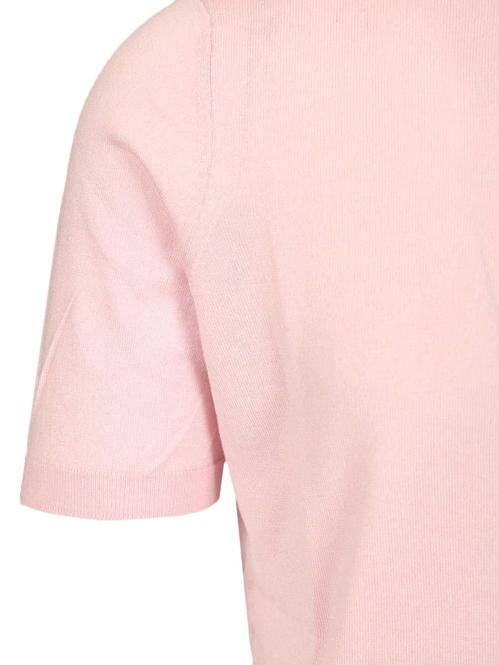 Al Duca D'Aosta Silk And Cashmere Polo shirt - Rose | 602787bddd54827a8e0aa2e650226fc8c12906cf