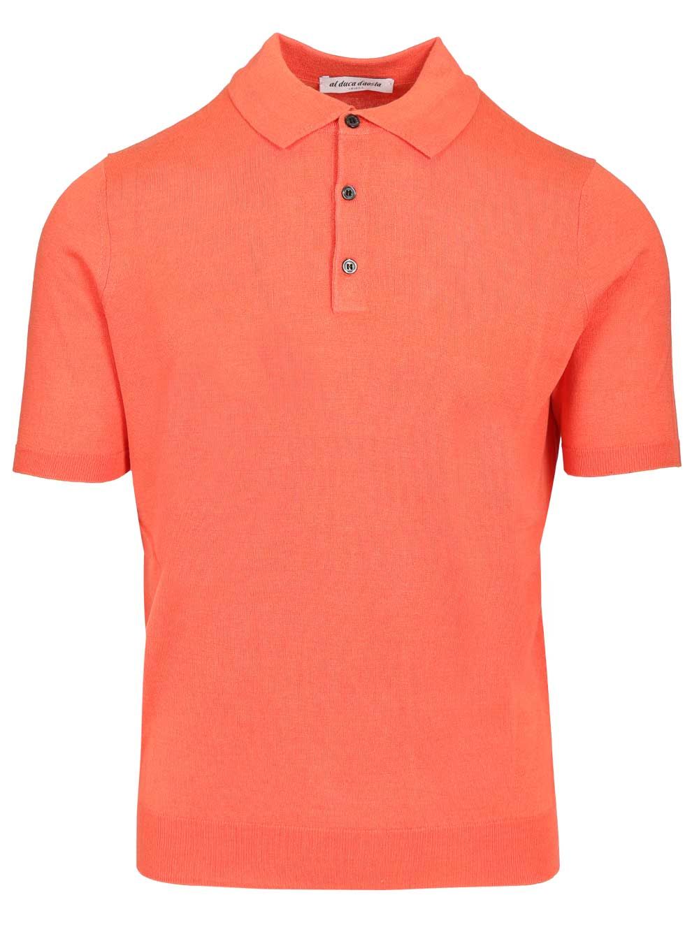 Al Duca D'Aosta Silk And Cashmere Polo shirt - Rosso | 23acdf88c481c4a2d92470cec456fd22b9da4211