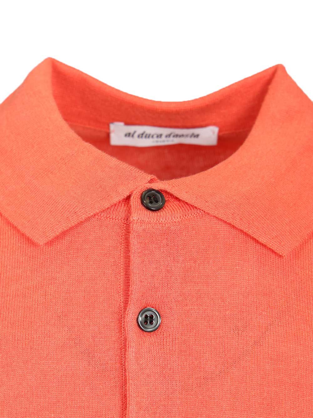 Al Duca D'Aosta Silk And Cashmere Polo shirt - Rosso | dd0196c1166d922a885dea557054afcbe22050d8