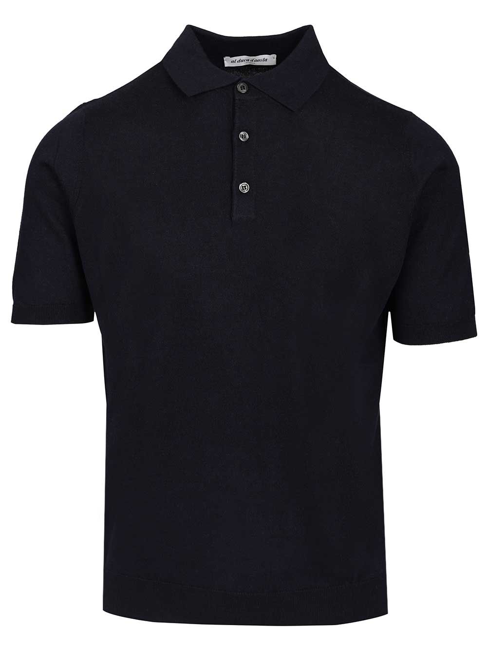 Al Duca D'Aosta Silk And Cashmere Polo shirt - Blu | 4ab2f8600f588c7cf8e78f7ffd7a45d84f0aff39