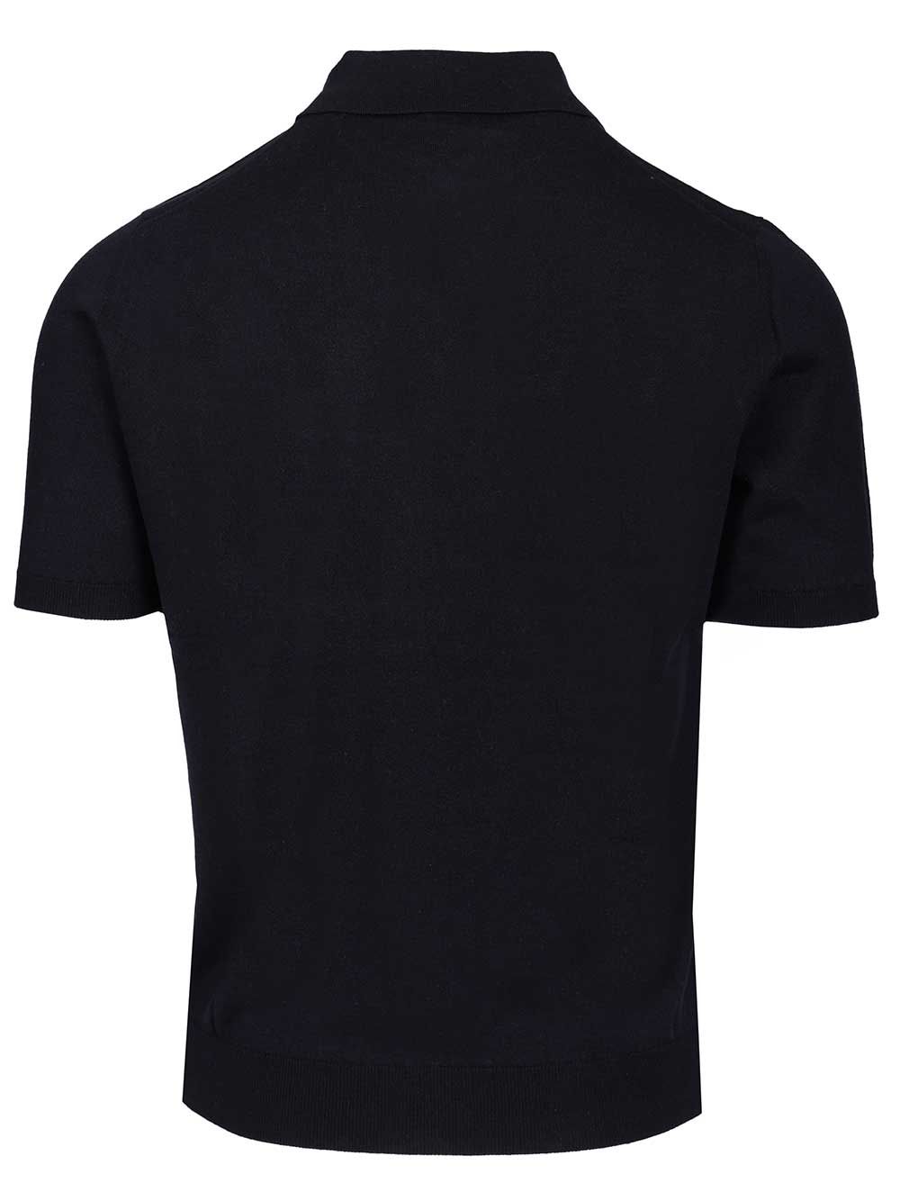 Al Duca D'Aosta Silk And Cashmere Polo shirt - Blu | 2162b0383e9687a49fe65362e0400867a8239b5b