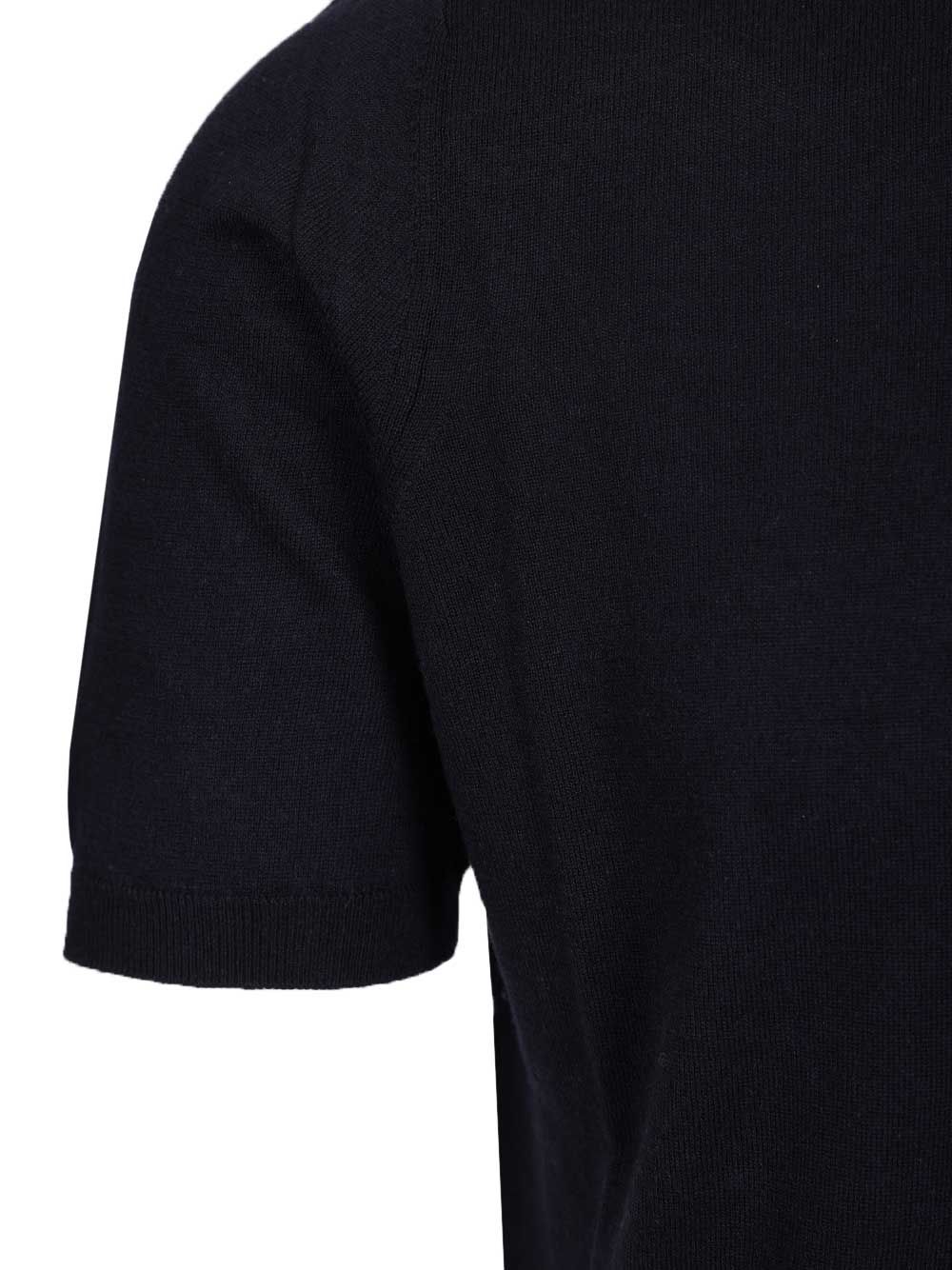 Al Duca D'Aosta Silk And Cashmere Polo shirt - Blu | 506080851b98bb51d31328f6495e5165118ae31f