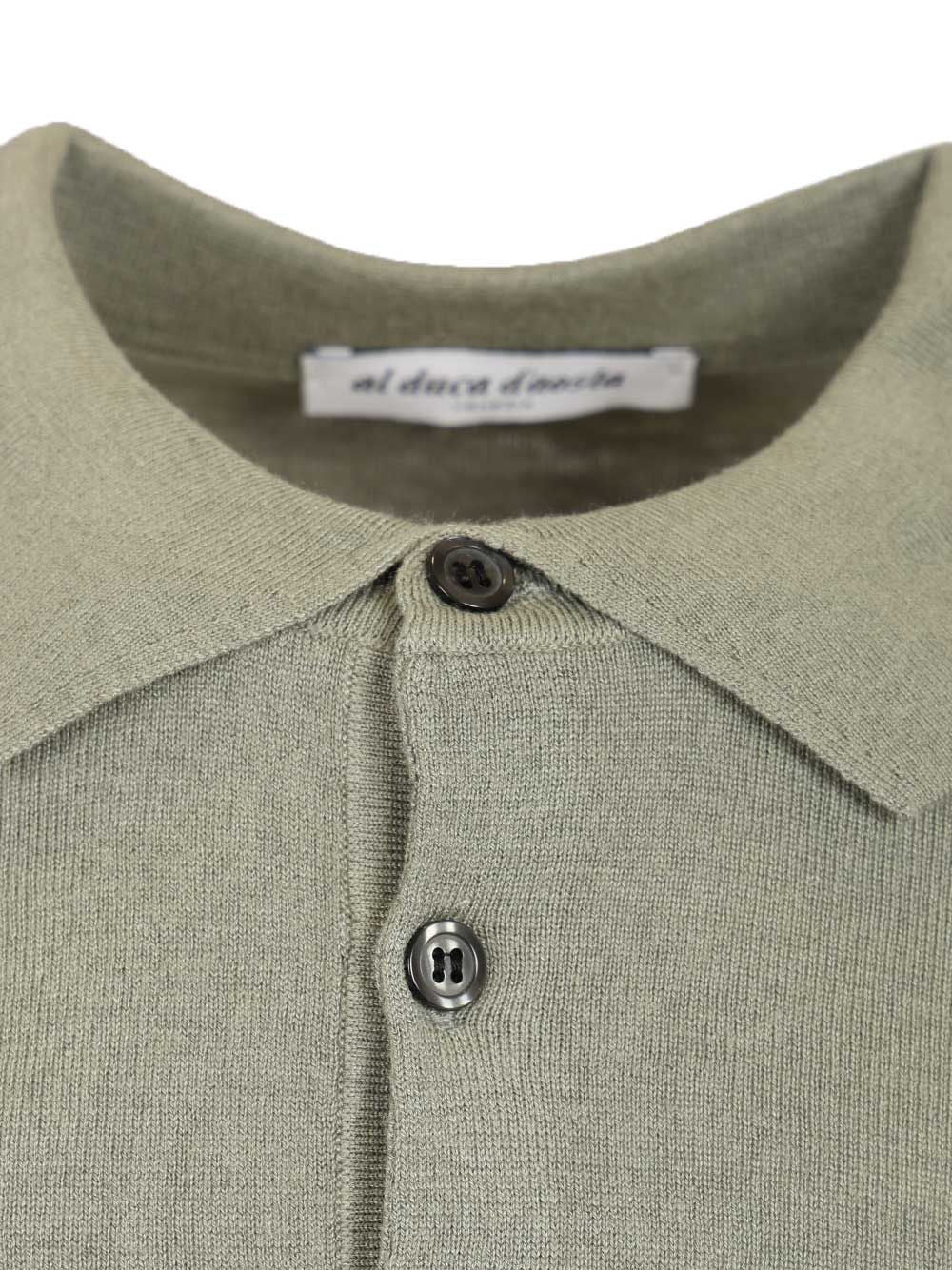 Al Duca D'Aosta Silk And Cashmere Polo shirt - Verde | daafad4fb0e516c6353cb704763034606b832068
