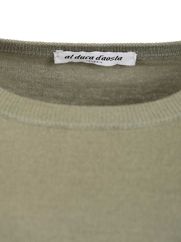 Al Duca D'Aosta Sweater In Cashmere And Silk Blend Knitwear - Verde | e2e92883fd4e8dacf7b0316808549e5fe0bddae6