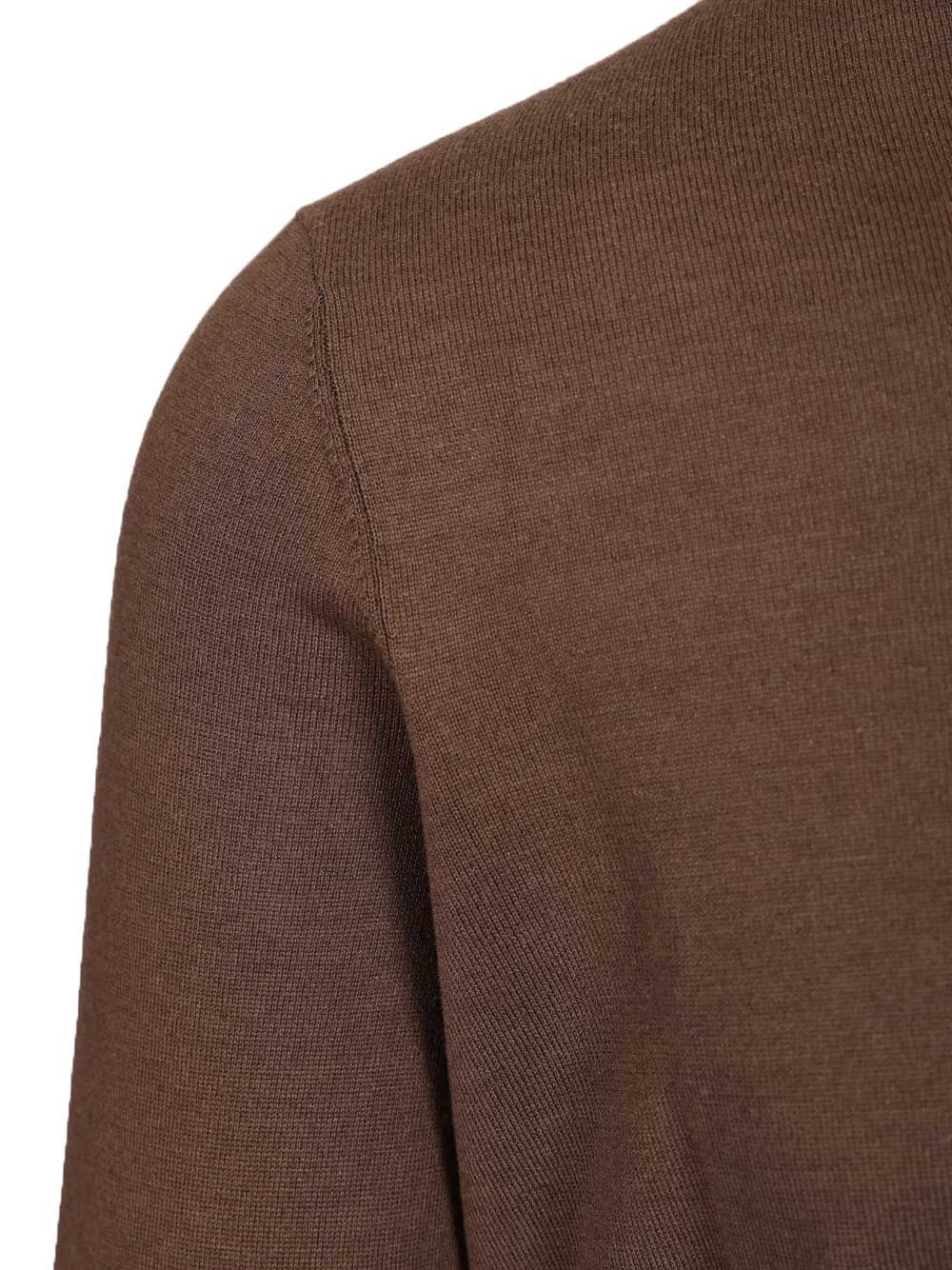 Al Duca D'Aosta Sweater In Cashmere And Silk Blend Knitwear - Marrone | 743ebc189958e436369a0b8733ebcf0c2d79381e