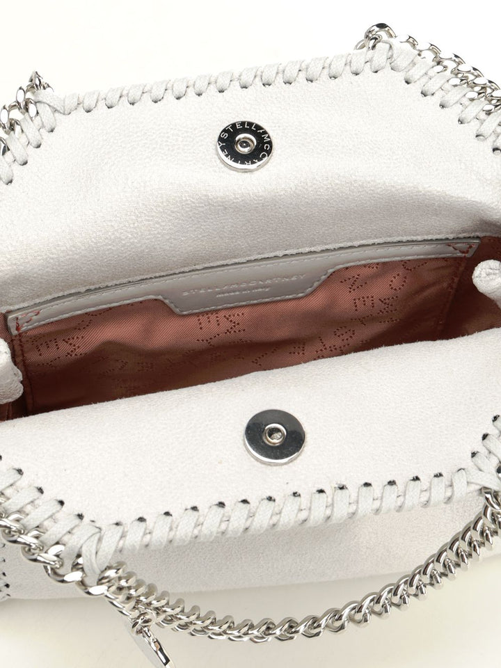 Stella Mccartney Falabella Tiny Bag Eco Shaggy Deer W/Stainless Steel Chain - Airlite Crossbody Bags - Grey | a59f3a55c33aaa6f3d1283c85310c9c3ac7e1e2f