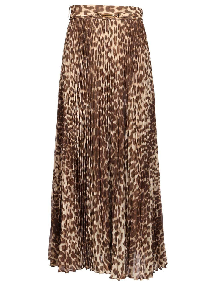 Zimmermann Pleated Skirt Gonne - Animalier | 9ae671f986c7fadc1d797e240100761d35166dfb