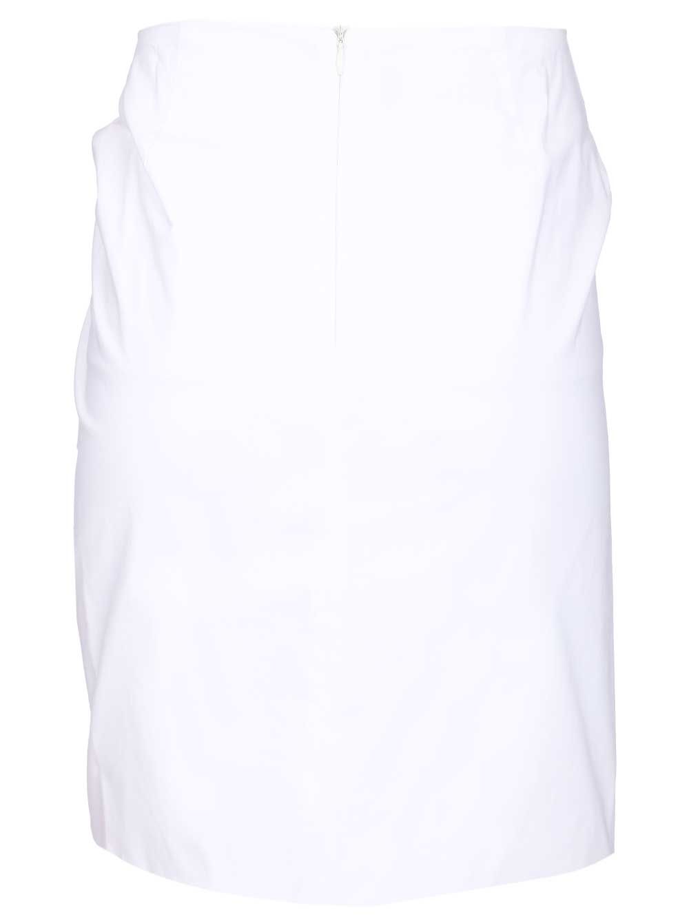 Federica Tosi Short Skirt With Knot Gonne - Bianco | df9e154535286fc068efe56419678055f758f12c