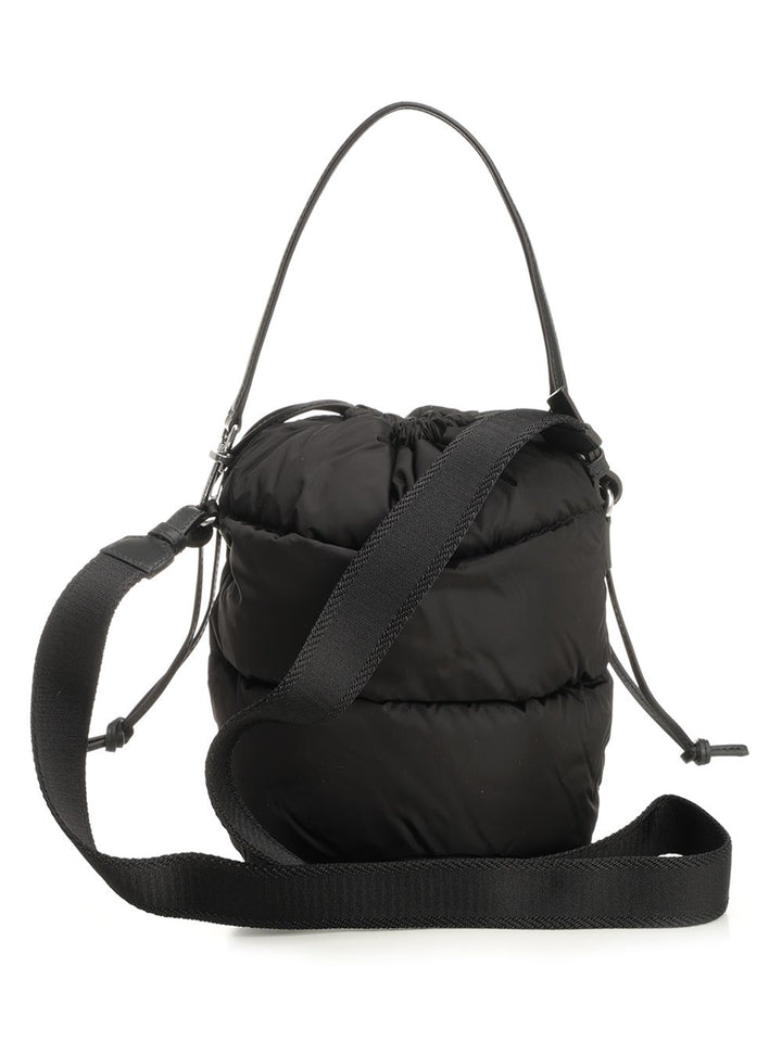 Moncler Caradoc Water-Repellent Bucket Bag Crossbody Bags - Nero | 187c260e1e900999c9263f2f5410d0ff302e0d50