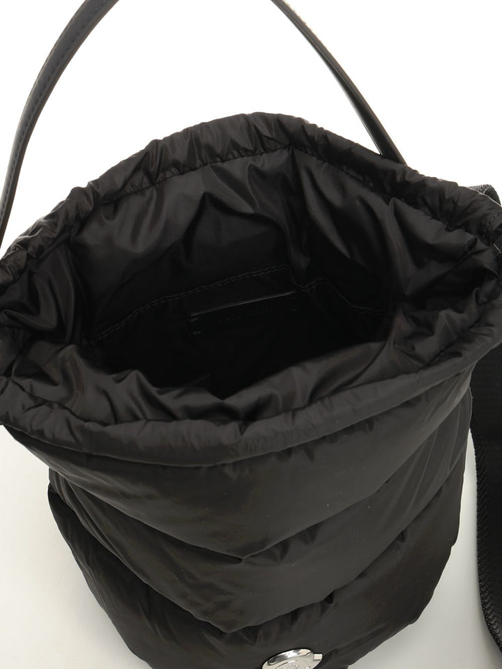 Moncler Caradoc Water-Repellent Bucket Bag Crossbody Bags - Nero | 7cfdd6a58835aabd7cf2ec8a4803f08289bc442e