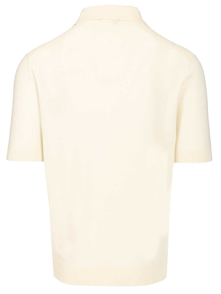 Filippo De Laurentiis Pique Polo shirt - Bianco | 66d9a2278a9e55b113d5421e4eaa72367193efcd