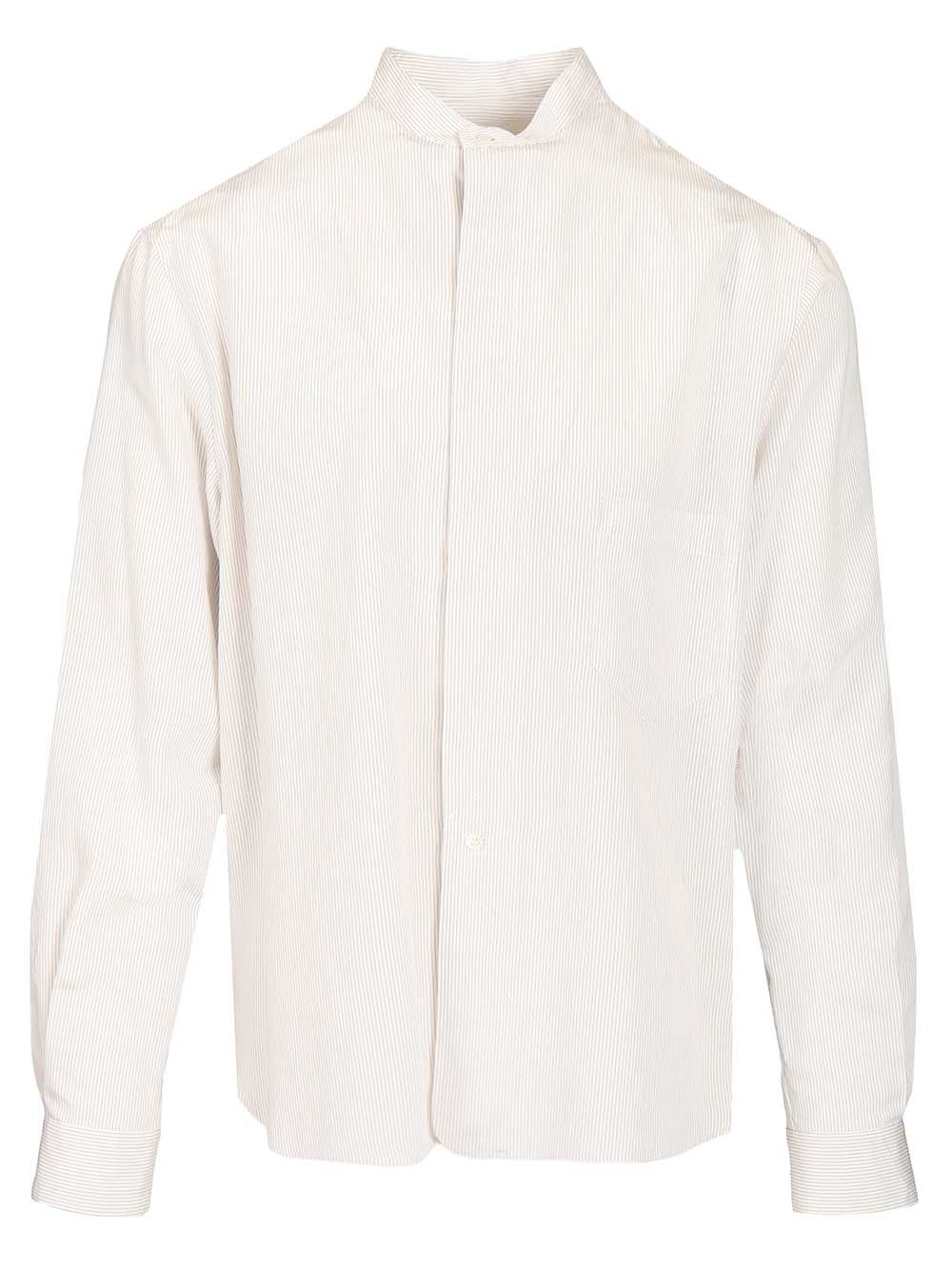 Grifoni Striped Shirt Shirts - Bianco | 0d652229b2c61c890865b6488b43f95c7d3f5dc6