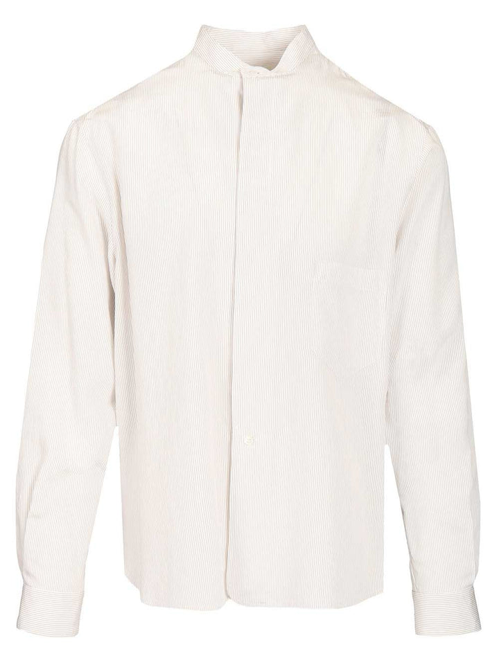 Grifoni Striped Shirt Shirts - Bianco | 0d652229b2c61c890865b6488b43f95c7d3f5dc6