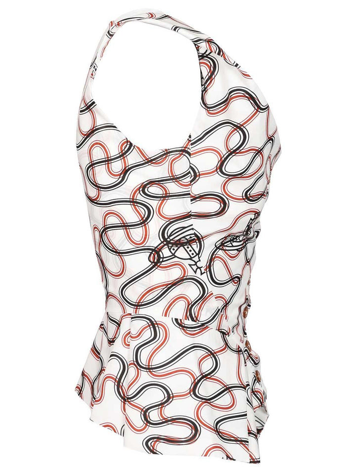 Vivienne Westwood Sleeveless Top Monday Top - Bianco | 7dbad59ff9fd4cf0b86041ddb0bd942fd35e4eb8