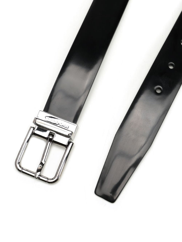 Dolce & Gabbana Polished Brushed Leather Belt Cinture - Nero | 03447d66dca5407422d3f0a9ba94ca4ae4501f35
