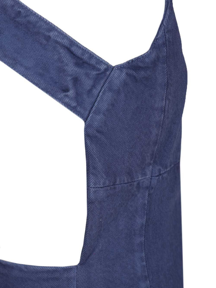 Miu Miu Gabardine Mini Dress Abiti - Blu | 8f84a97c2afd18e7e270af3f8c5966779bfab55b