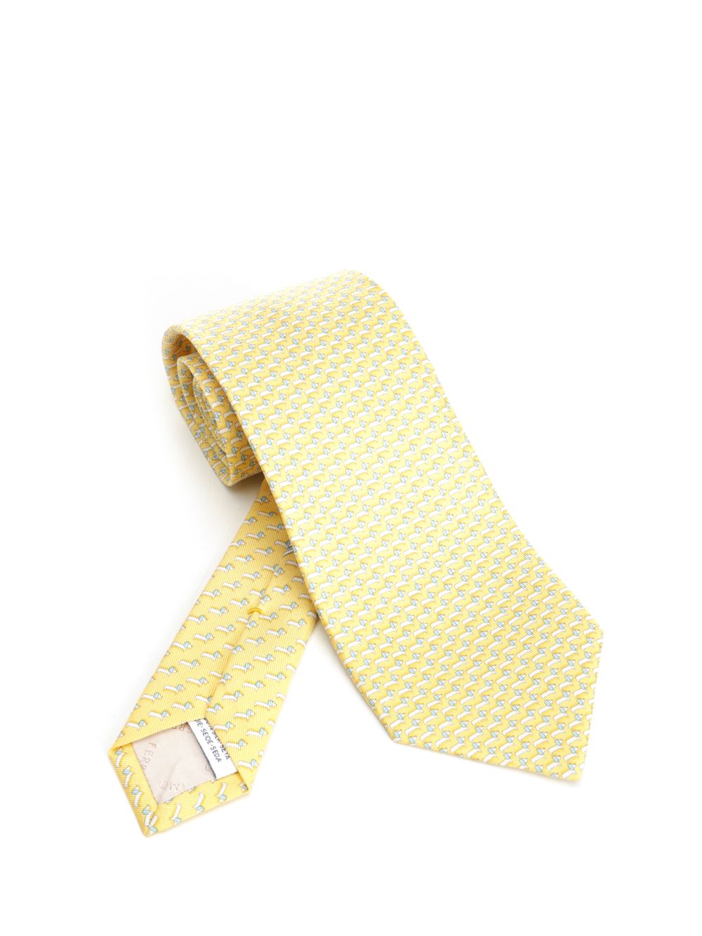 Ferragamo Silk Tie Scarves And Foulards - Giallo | a30964dd4019ede3bad11e28d906171f06005f0a