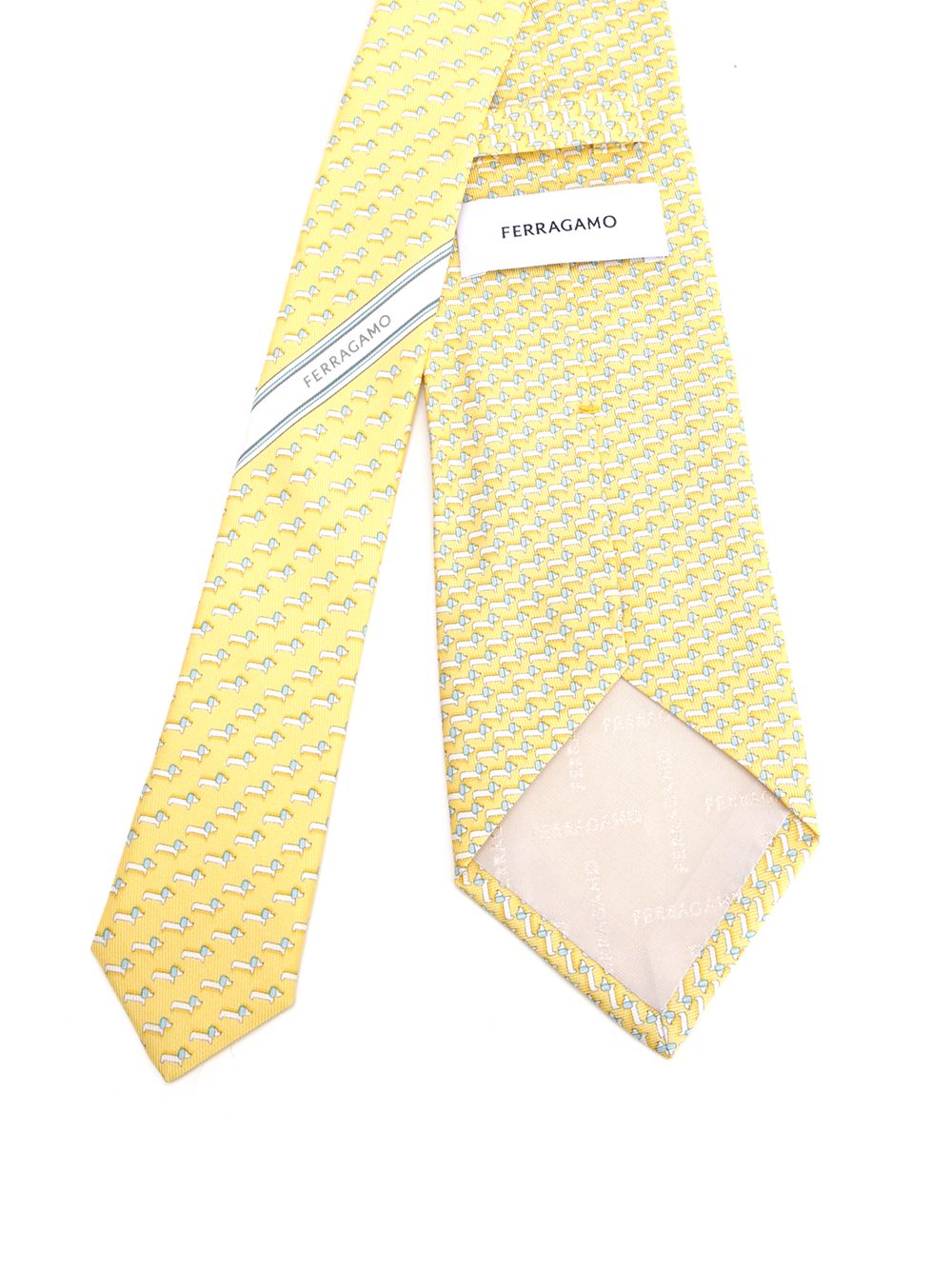 Ferragamo Silk Tie Scarves And Foulards - Giallo | 6ad289c188354fc328bf4a21065e8fea7d2c44d4