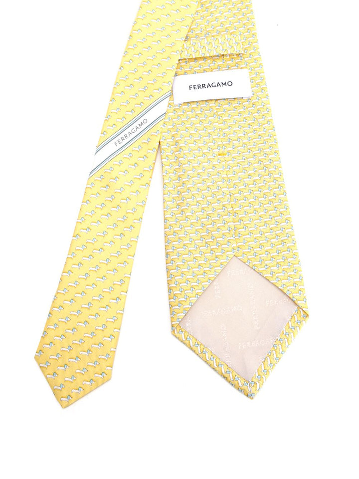 Ferragamo Silk Tie Scarves And Foulards - Giallo | 6ad289c188354fc328bf4a21065e8fea7d2c44d4