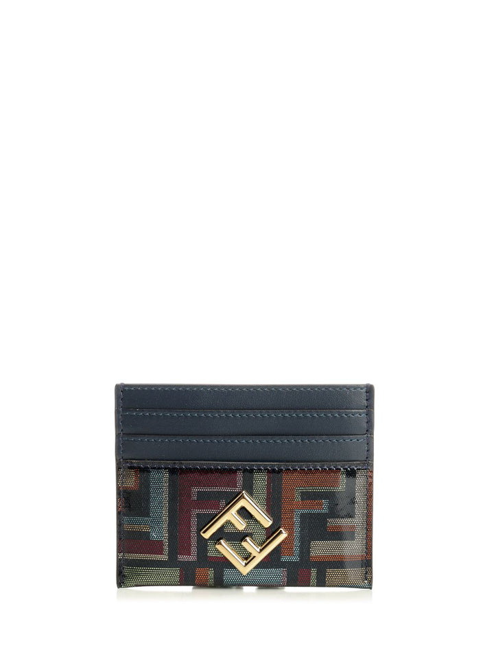 Fendi Flat Card Holder In Ff Jacquard Wallets - Blu | ba9d992d34cb216c4ceadb66b5059f9a0131151d