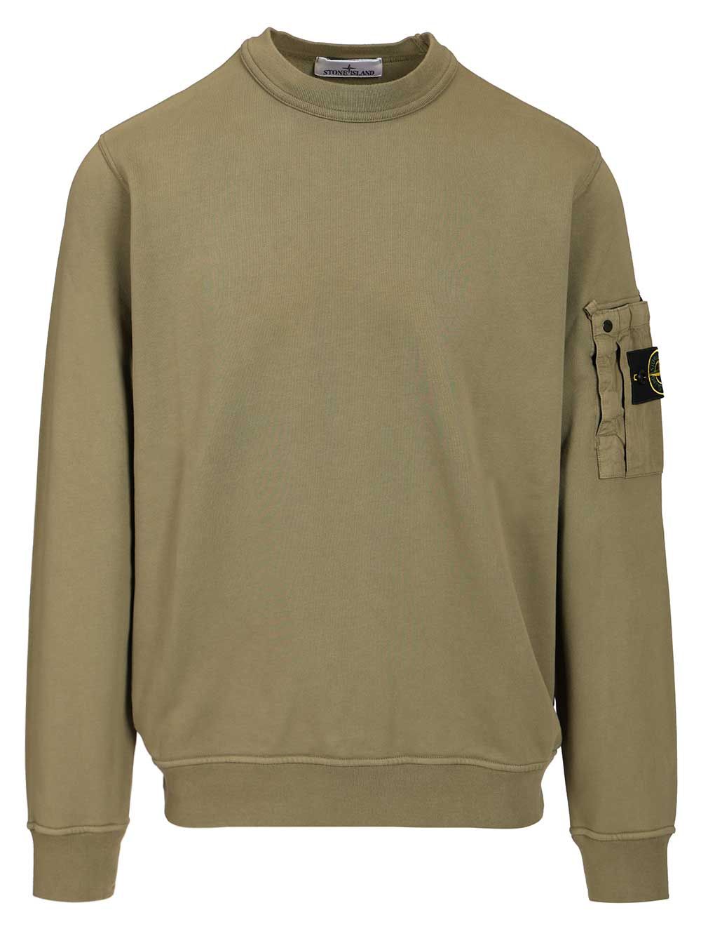 Stone Island Crewneck Sweatshirt Sweatshirts - Verde | 3ef50ee99d21086e9490171e22fd3016b3561eaf