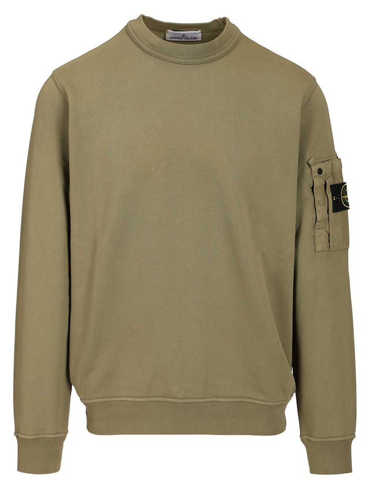 Stone Island Crewneck Sweatshirt Sweatshirts - Verde | 3ef50ee99d21086e9490171e22fd3016b3561eaf