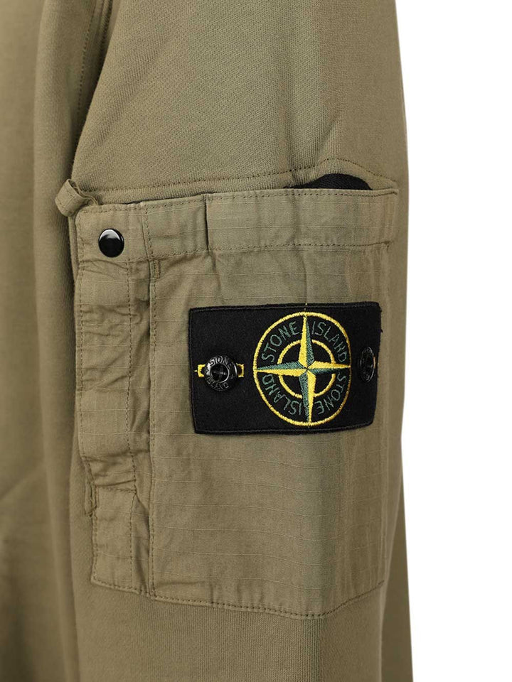 Stone Island Crewneck Sweatshirt Sweatshirts - Verde | 3b4a92737eacc4566c2529ea50b0ddea81705d05
