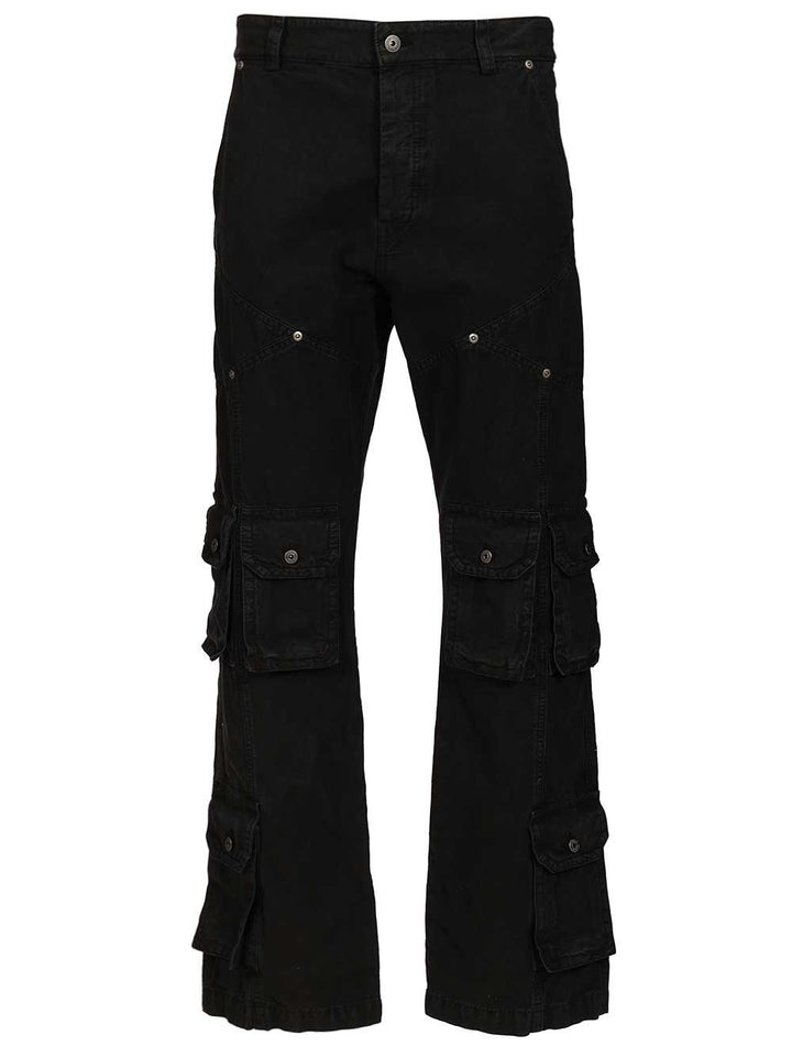Off-White Multipocket Cargo Jeans Trousers - Nero | 1d4701fbd60e2773a86a09a64f45fd7bb1158c3a