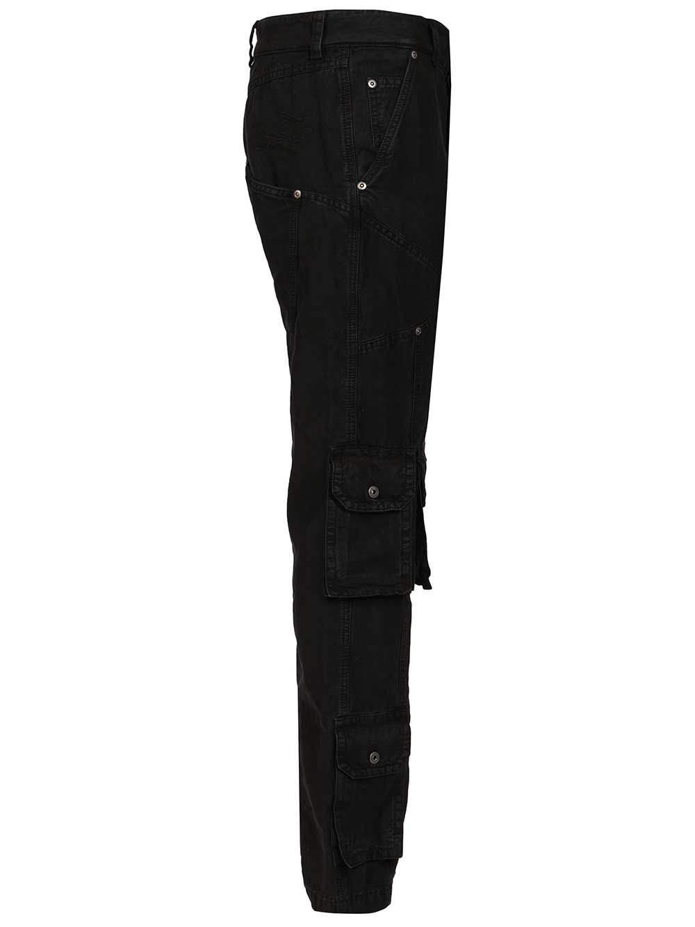 Off-White Multipocket Cargo Jeans Trousers - Nero | 399558421964746f3679930fd5264617ad80f9db
