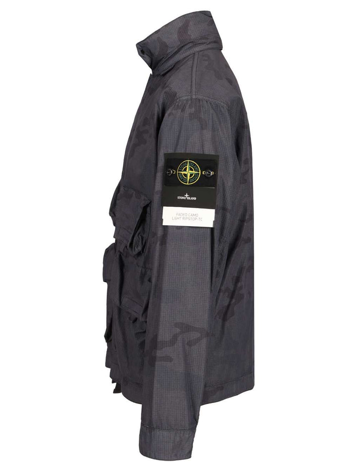 Stone Island Field Jacket Giacche - Blu | c704a2cf0bab2ee0b0847a82d17d46fdb3490b2b