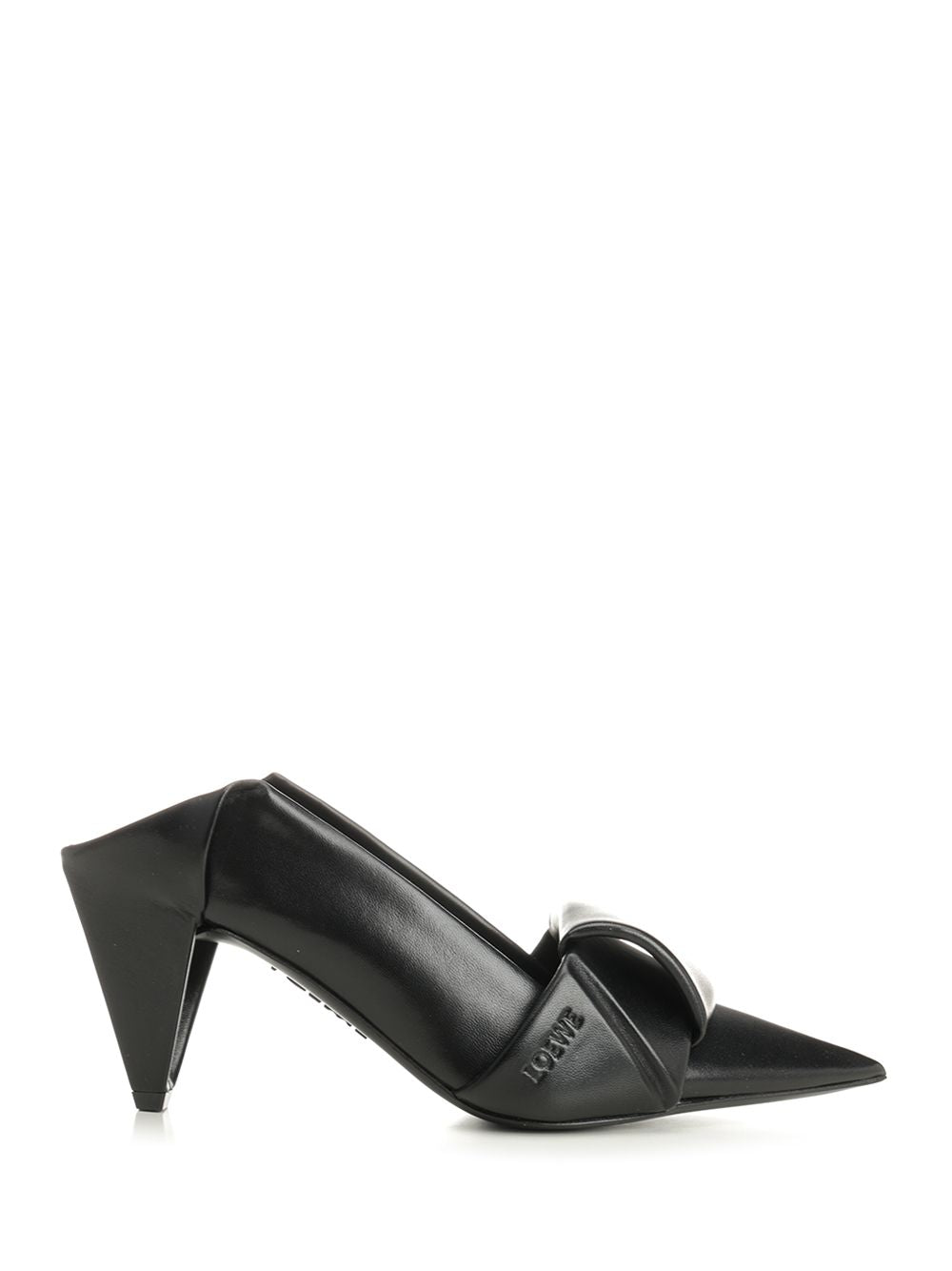Loewe Origami Flap Back Pump 70 Decollete - Nero | ad3074dbe0519924bb08a3718df31ee3c25fea7b