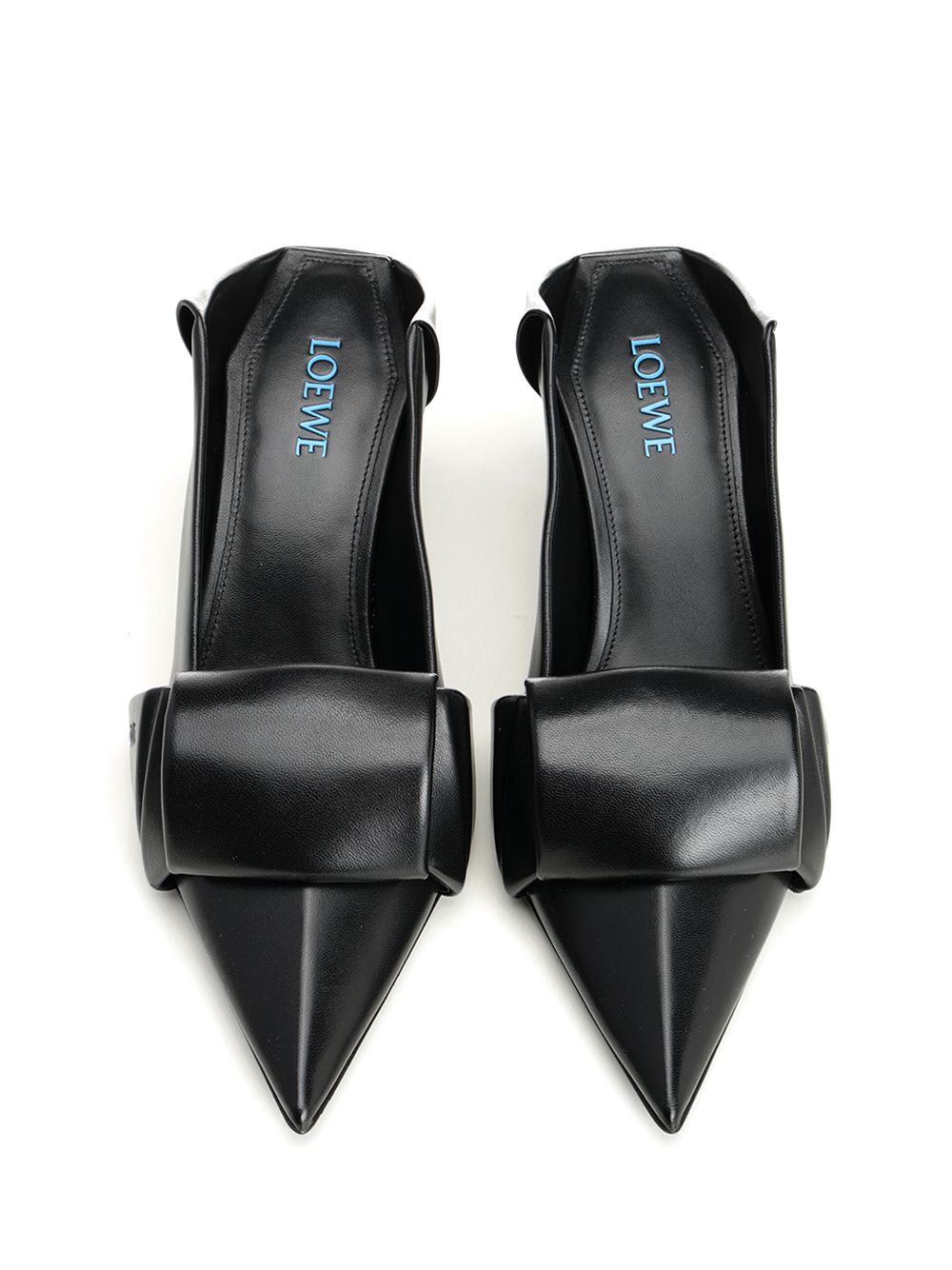 Loewe Origami Flap Back Pump 70 Decollete - Nero | a45b000c8ac7e9990d4812d992cdb38e07b32420