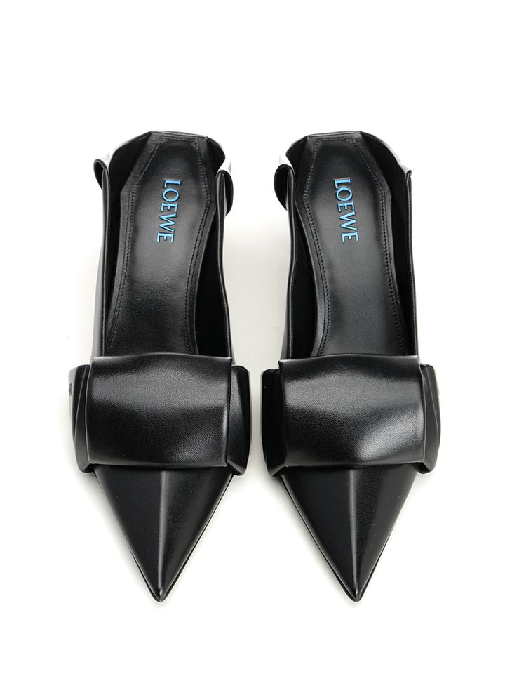 Loewe Origami Flap Back Pump 70 Decollete - Nero | a45b000c8ac7e9990d4812d992cdb38e07b32420