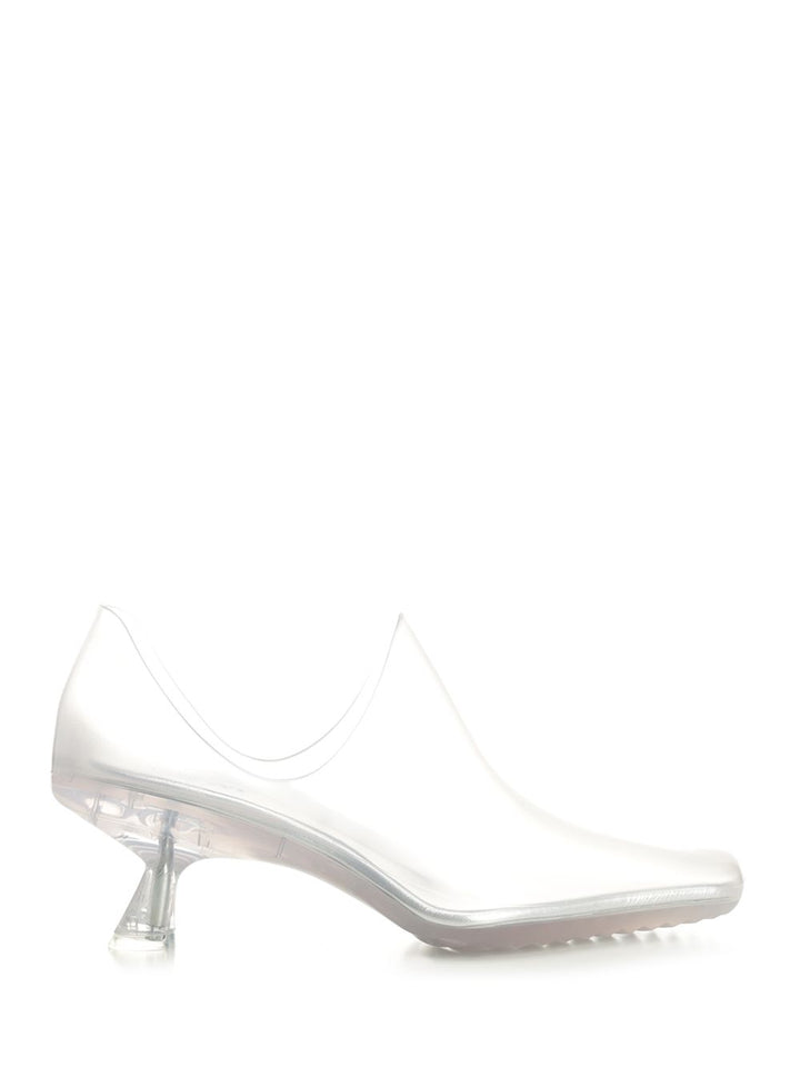 Loewe Emily Aqua Bootie 45 In Rubber With Multicolor Socks Decollete - Bianco | 68b82dfef559a762773faf08d3a330ffed4be553