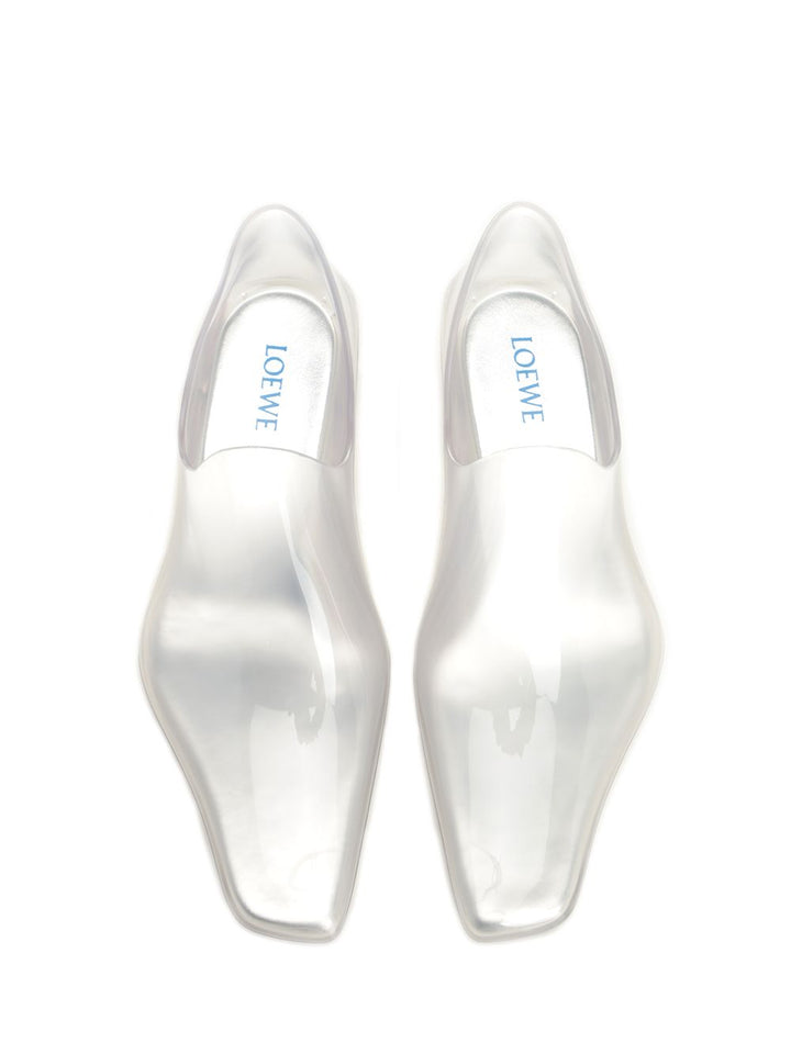 Loewe Emily Aqua Bootie 45 In Rubber With Multicolor Socks Decollete - Bianco | 8ca6d15aadc66ad67feb98c8301ec52bc31a1982