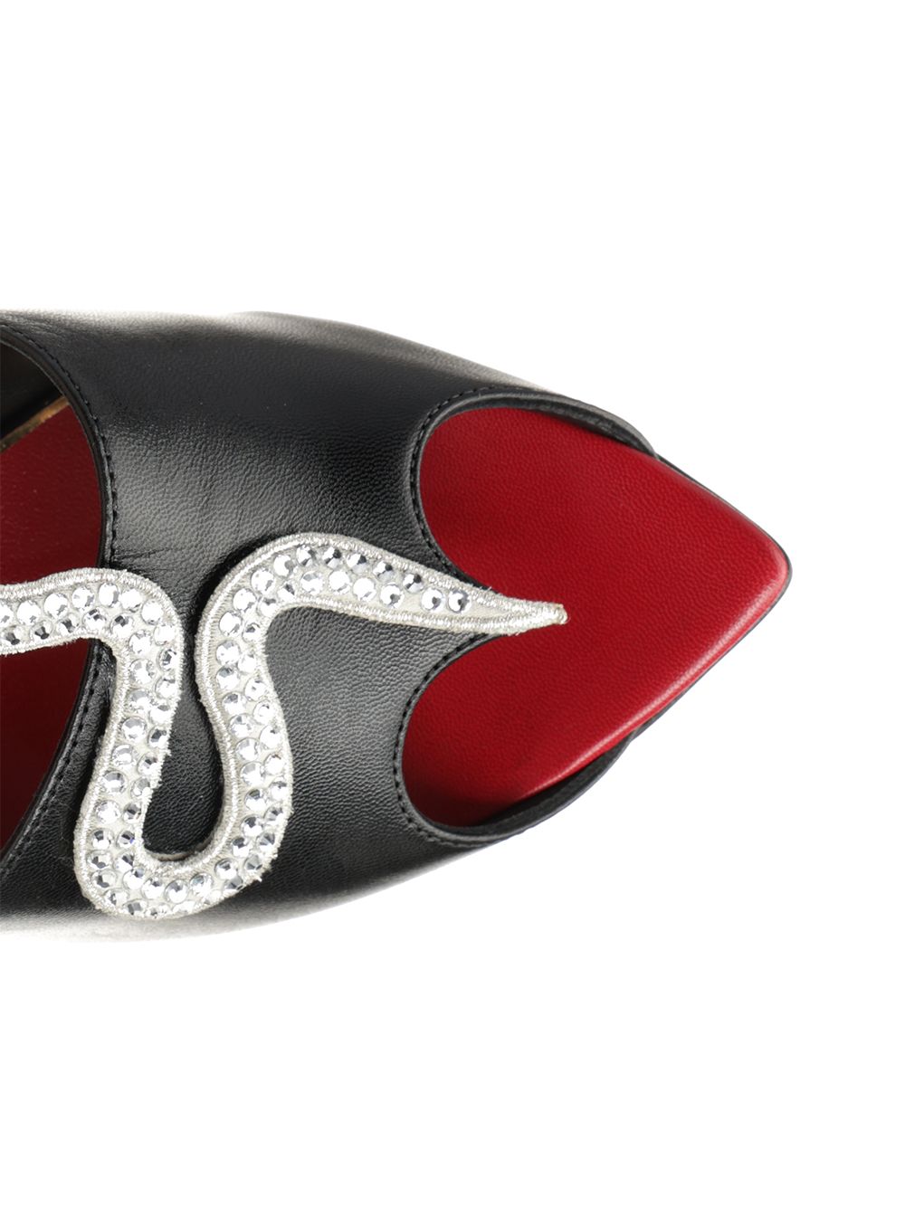 Valentino Garavani Vg Coeur Vipère Slide T.105 Sandali - Nero | 90715e1bee4d8a0c162a59c086ee545480e504ae