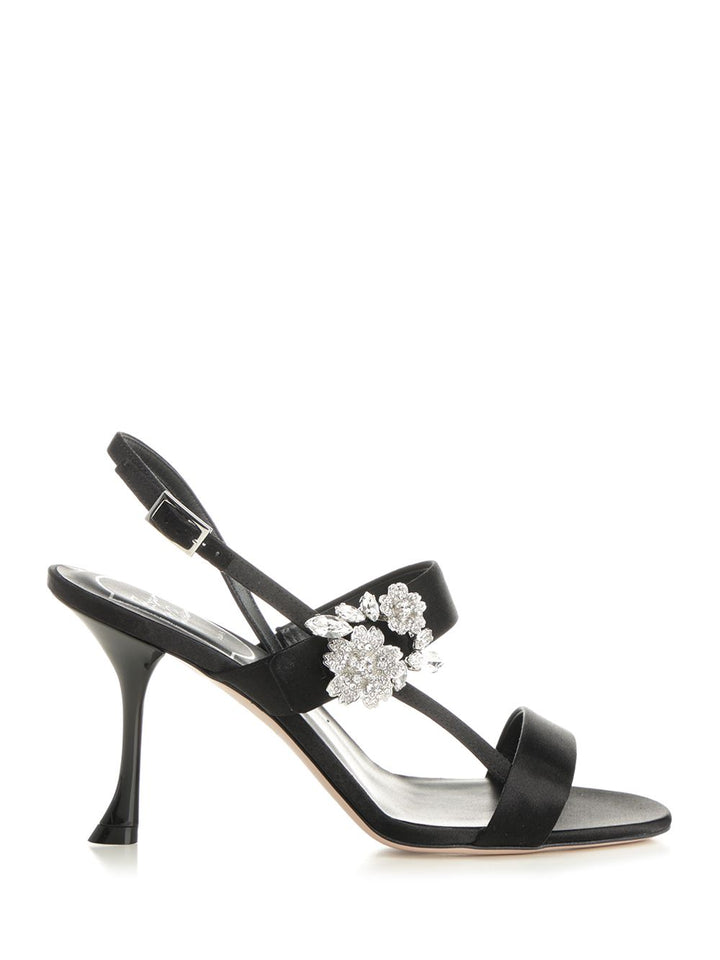 Roger Vivier Mini Bouquet Sandali - Nero | 4291e362e7fbfdc300475bfeef94a3ec5d0d4e95